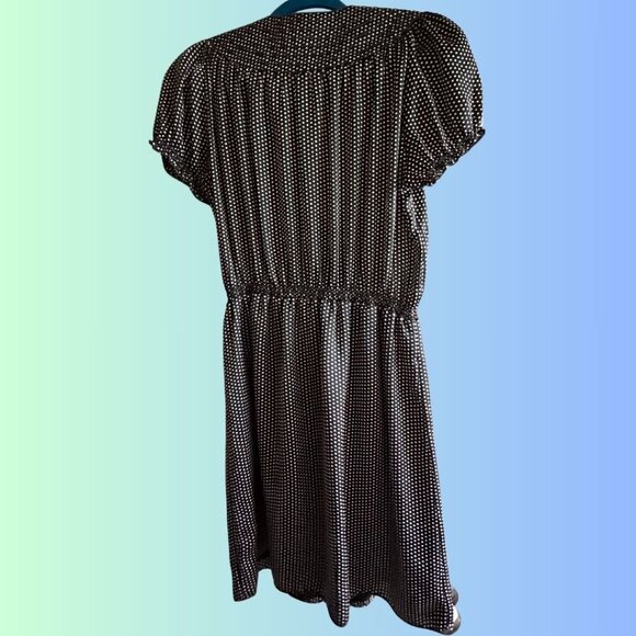Max Studio Polka Dot Tie-Front Dress – Size L (Fits Like 12) – NWT - Picture 2 of 3